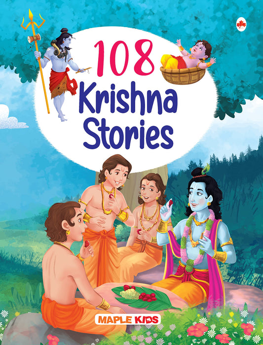 108 Krishna Stories for Children (Illustrated) - Story Book for Kids - Hindu Mythology - Indian Gods & Goddesses - Bedtime Stories - 3 Years to 10 Years Old - English Short Stories for Children