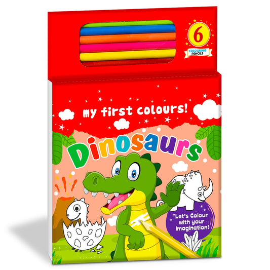 Hello Friend My First Dinosaurs Colouring Book for Kids with 80 Colour