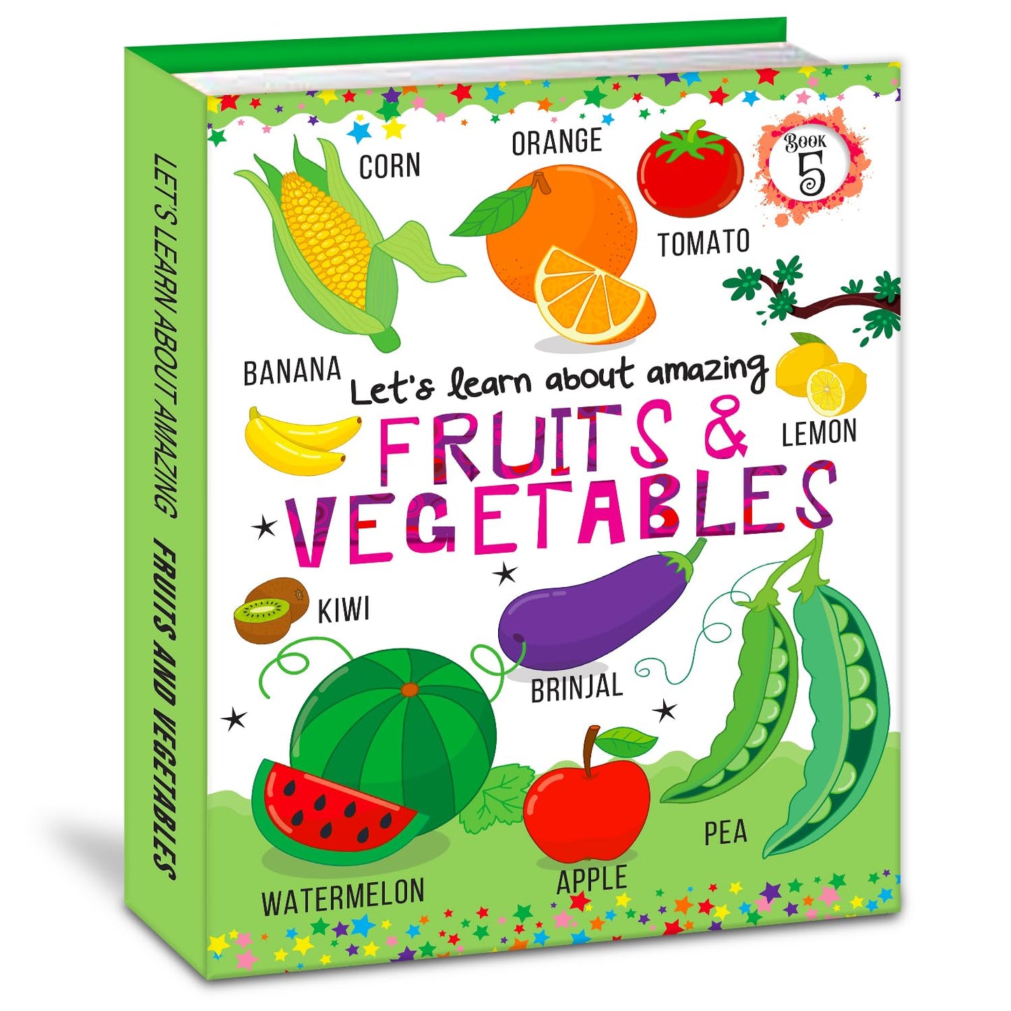 Hello Friend Books Learning My First Fruits and Vegetables- Illustrated Board Book for Kids: Learning My First Fruits & Vegetables Board Book