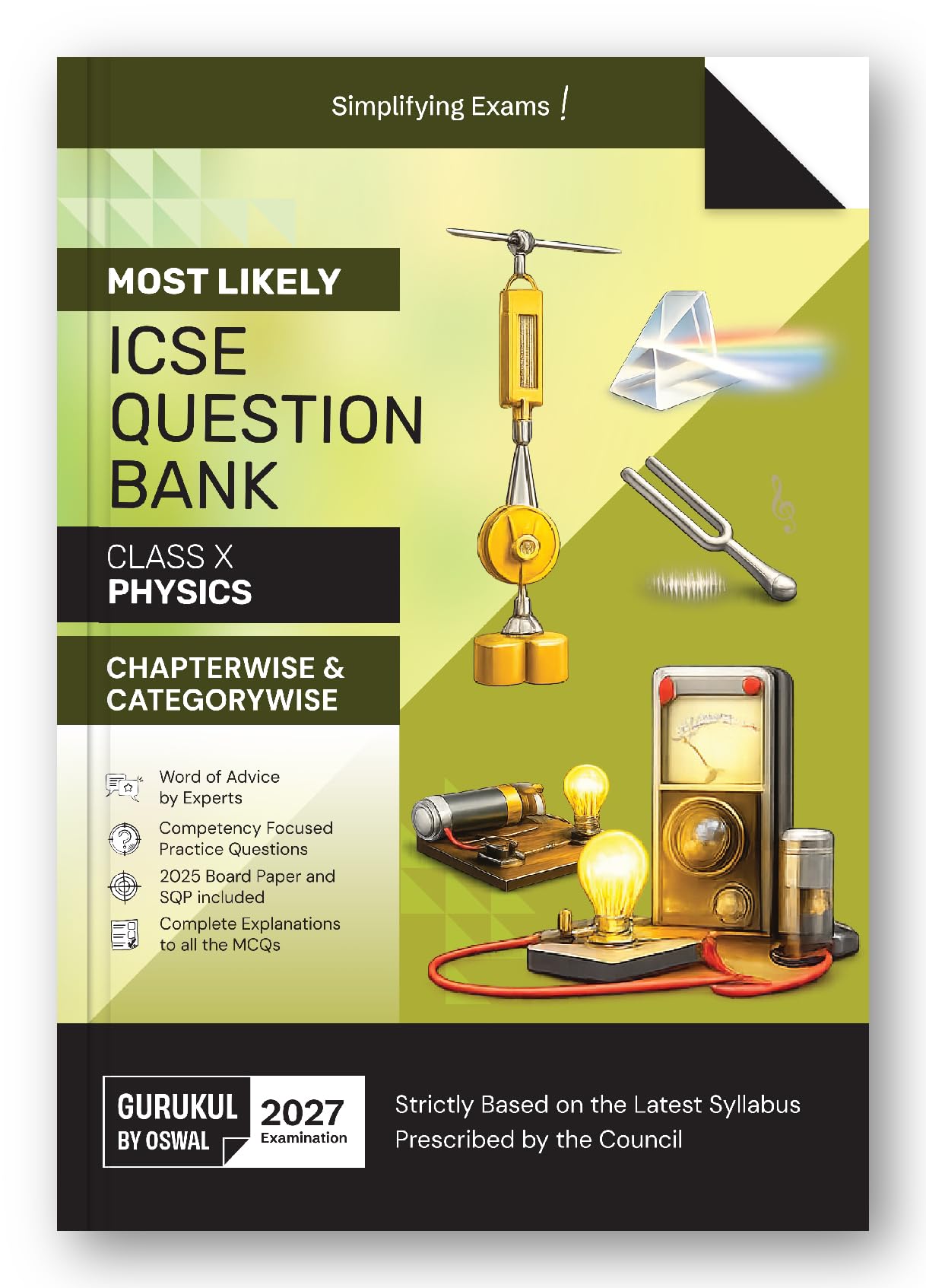 Gurukul by Oswal ICSE Class 10 Physics Most Likely Question Bank for 2
