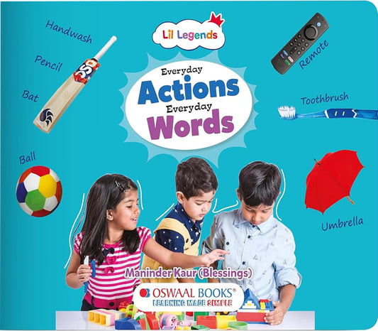 Oswaal Lil Legends Everyday Actions Everyday Words Book for Kids | Special Educator-Designed Communication Book | Ideal for Children Who Need Extra Support, Boost Routine Awareness Vocabulary & Speech