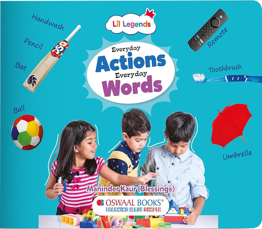 Oswaal Lil Legends Everyday Actions Everyday Words Book for Kids | Special Educator-Designed Communication Book | Ideal for Children Who Need Extra Support, Boost Routine Awareness Vocabulary & Speech