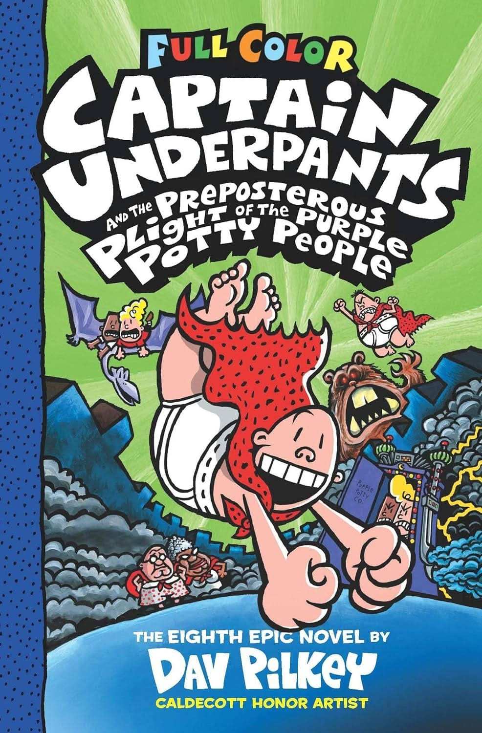 Captain Underpants And The Preposterous Plight Of The Purple Potty People (Colour Edition #8)