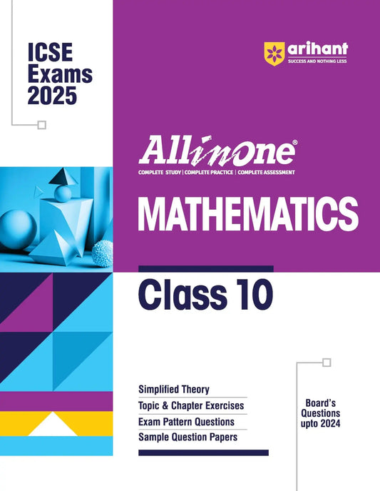 Arihant Aio Icse Maths Bk 10 (2025)