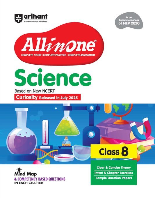 Arihant All in One Science Class 8 Book 2025 26 Based on New NCERT & N