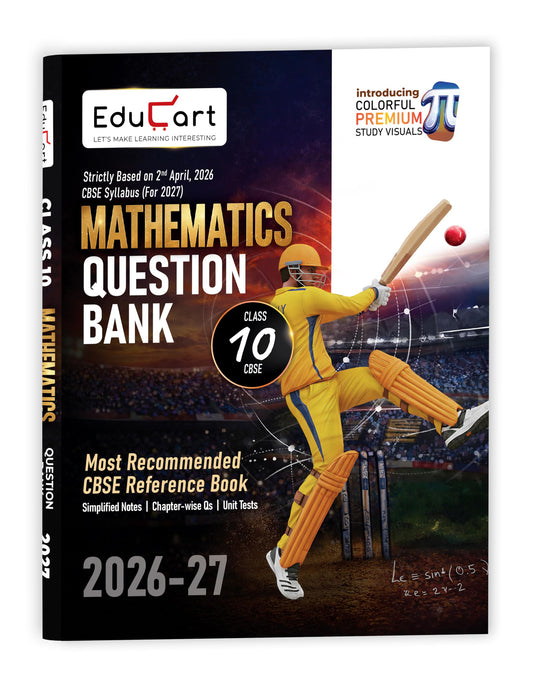 Educart CBSE Class 10 Mathematics Question Bank 2026-27