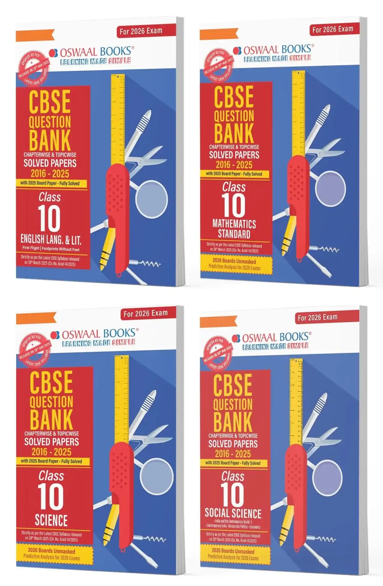 Oba Cbse Qb Class 10 (Set Of 4 Books) [2026]