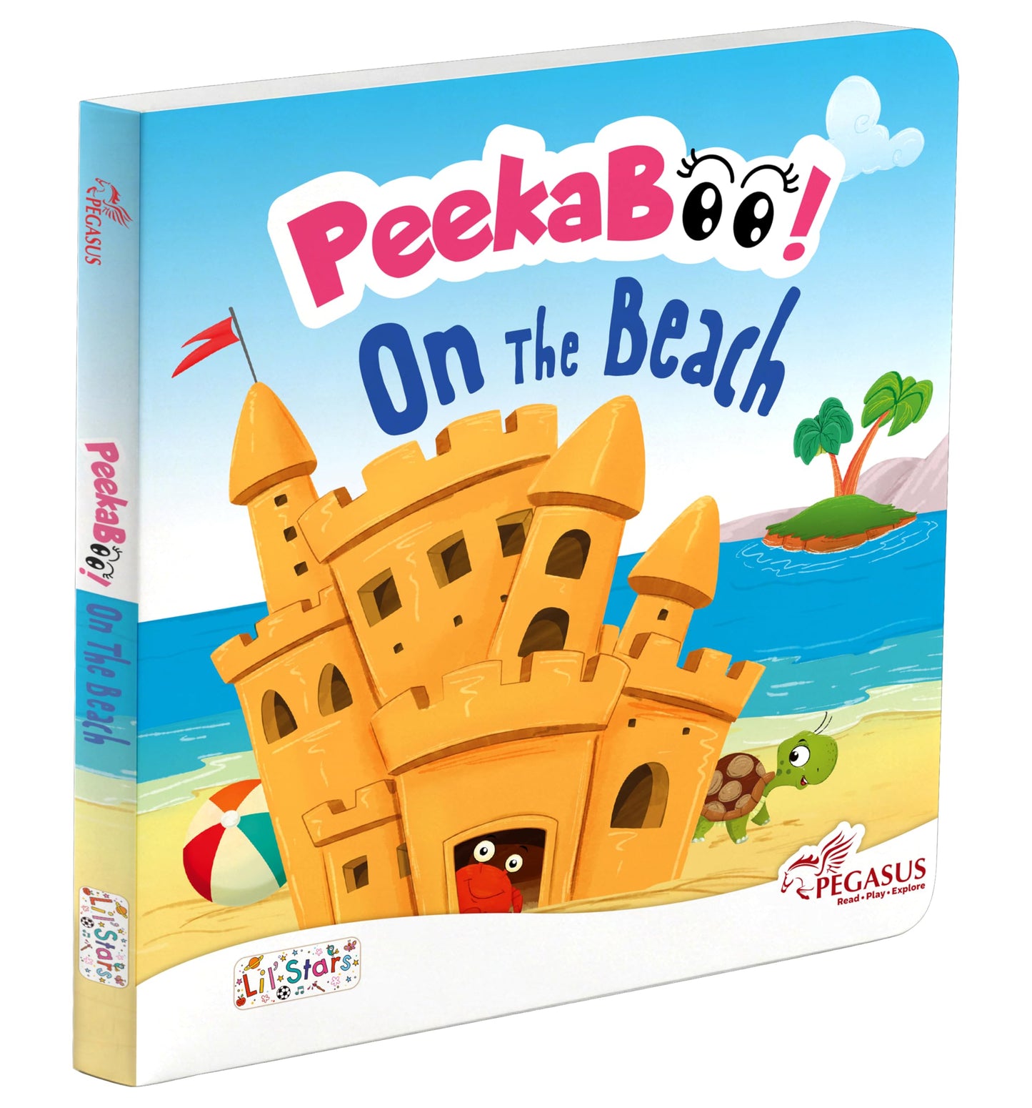 Peekabo Beach Board Book with Pictures for Kids 2+ : Explore Beach Adventures, Ocean Creatures, Sunny Fun, and Coastal Discoveries
