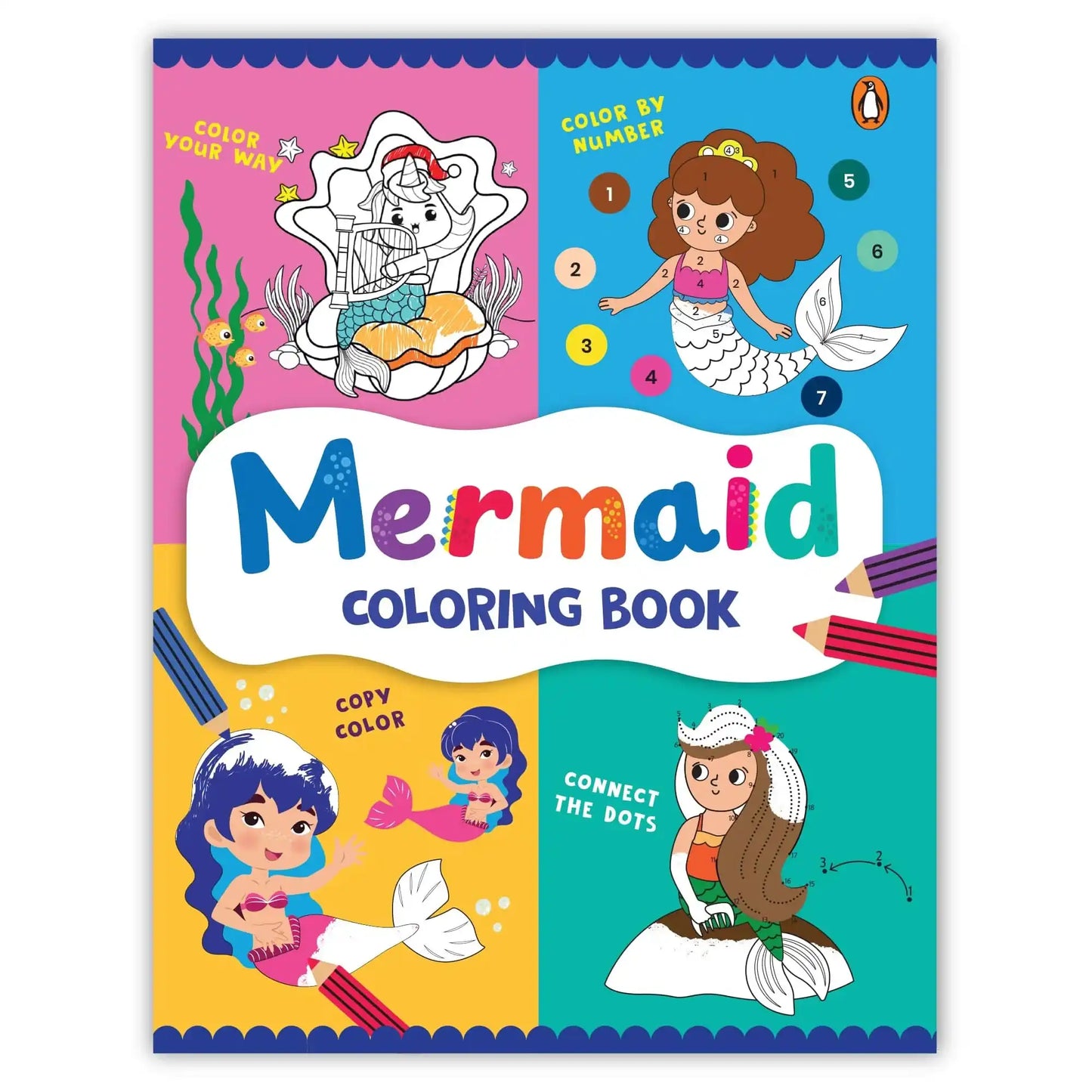 Kids Coloring Book: Mermaid