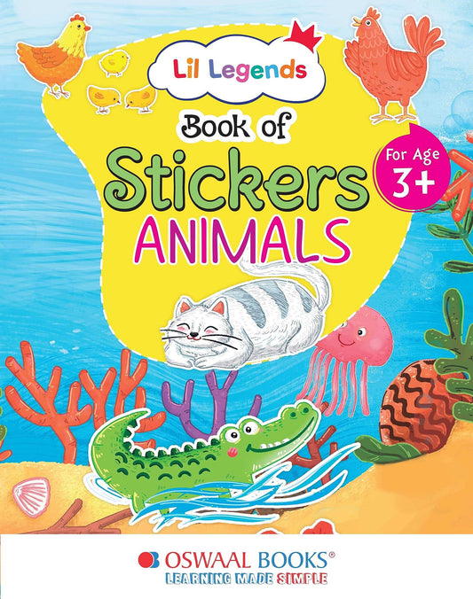 Oba Lil Legends Bk Of Stickers For Kids Age 3+(Learn About Animals)