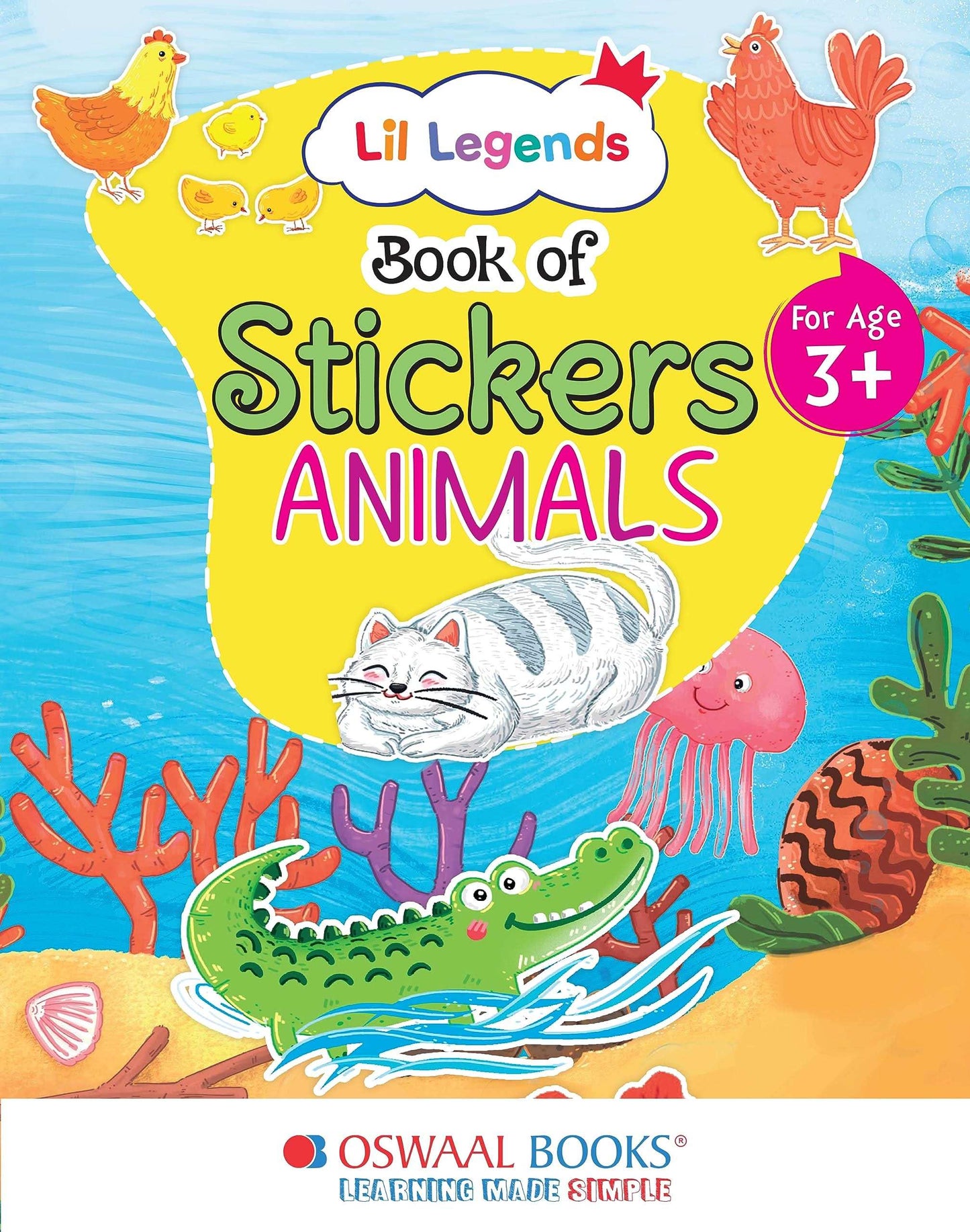 Oba Lil Legends Bk Of Stickers For Kids Age 3+(Learn About Animals)