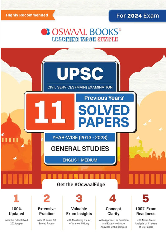 Oba Upsc Civil Services (Main) General Std. Solved Papers 11 (2025)
