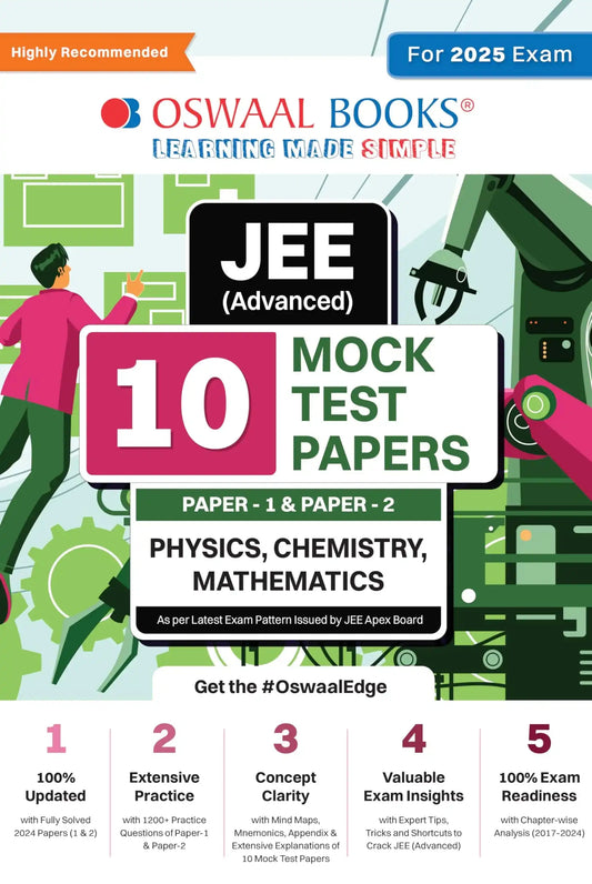 Oba Jee Advance 10 Mock Test Paper Pcm (2025)