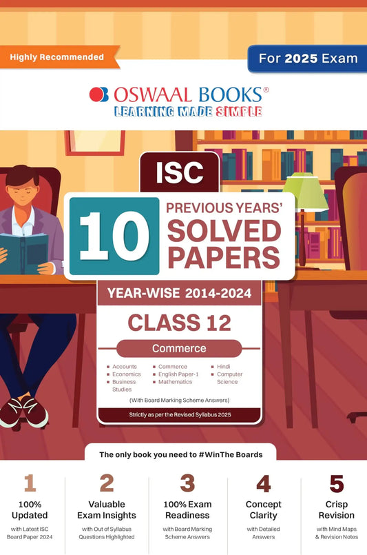 Oba Isc 10 Yrs Solved Commerce Stream Bk 12 (2025)