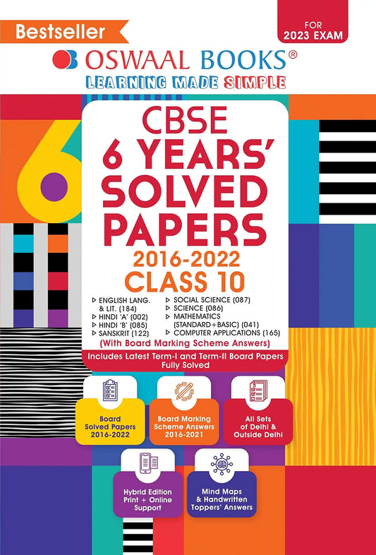 Oba 6 Yrs Solved Paper Arts Bk 10 (2023)
