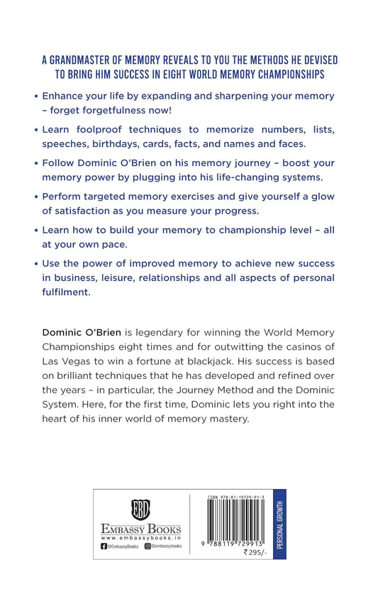 You Can Have An Amazing Memory: Learn Life-Changing Techniques And Tips
From The Memory Masetro