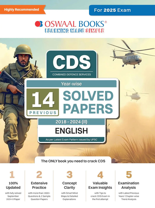 Oba Cds Defence Services 14 Yrs Solved English (2025)