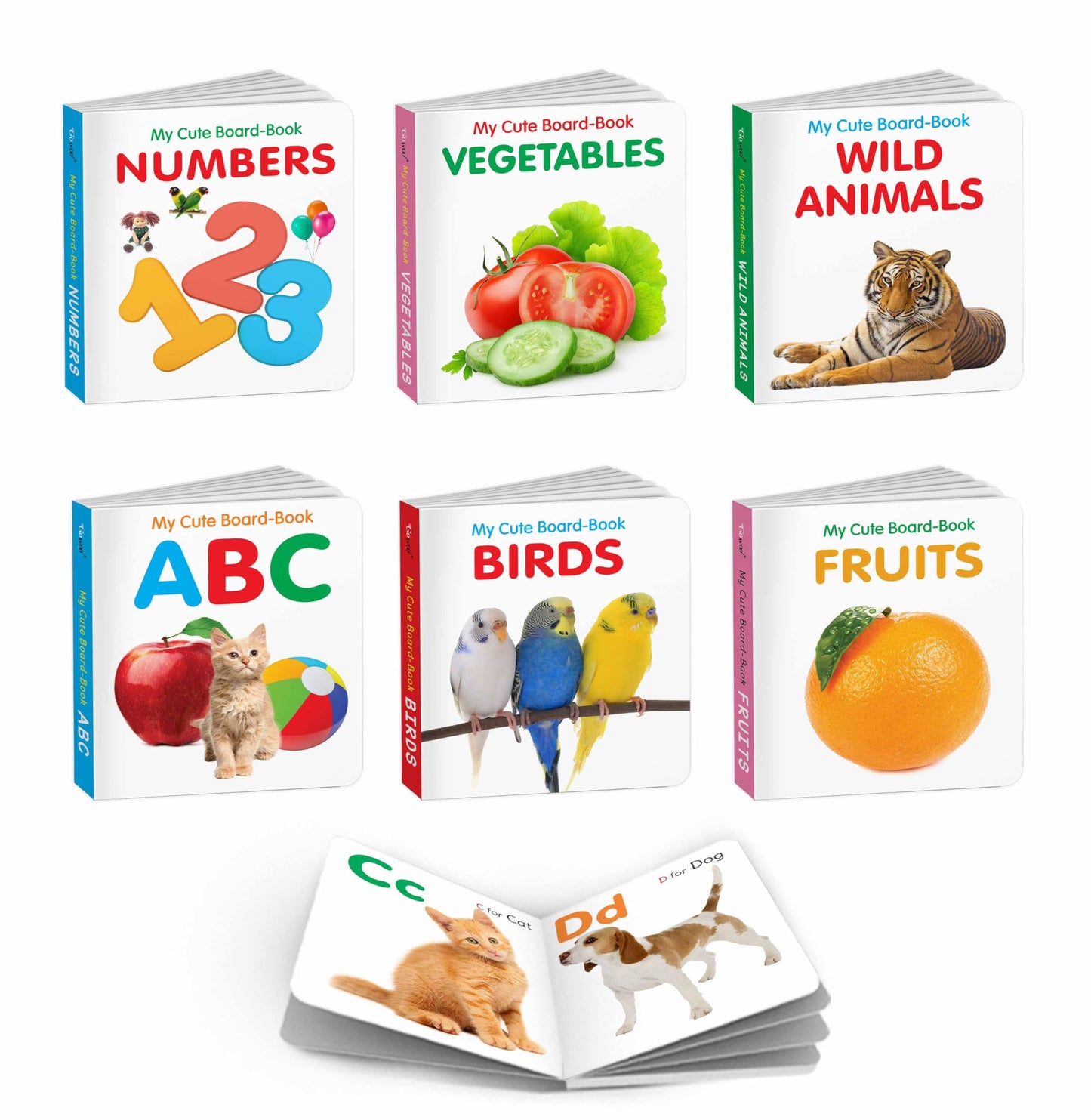 My First Board Book All in One Learning Book for Children - Pocket Boo