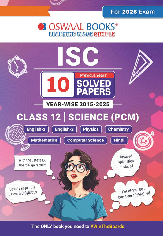 Oba Isc 10 Yrs Solved Science 12 (Pcm) 2026