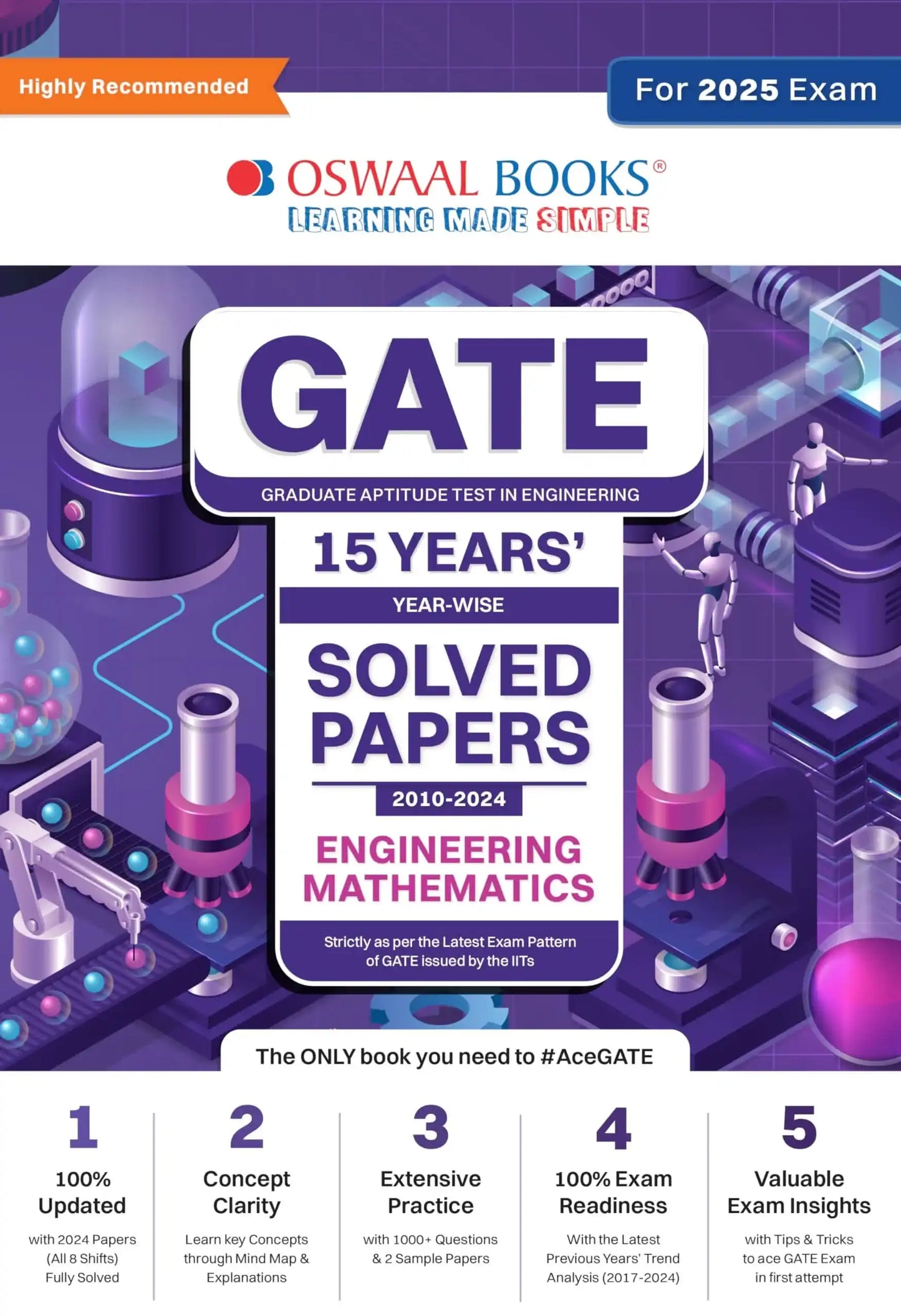 Oba Gate 15 Years Solved Papers {Engg Math} 2025