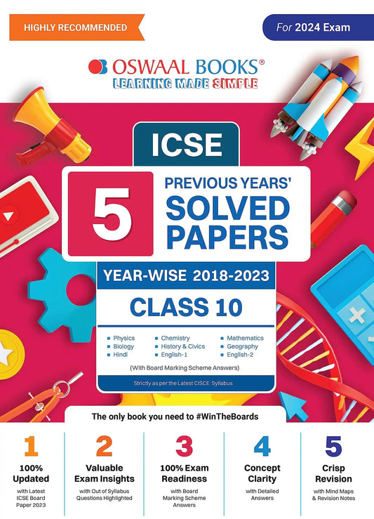 Oba 5 Yrs Previous Solved Paper  Bk 10 (2024)
