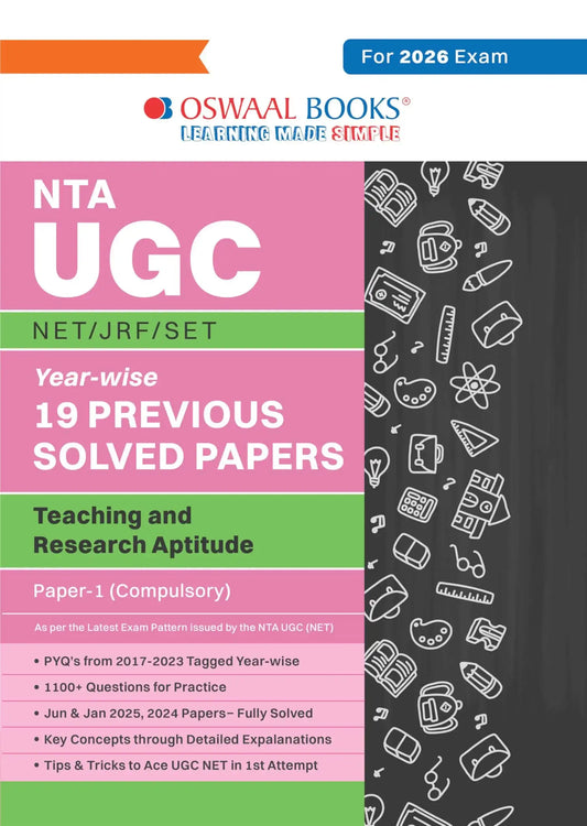Oba Nta Ugc Net/Jrf/Set Paper -1 19 Previous Solved Papers
