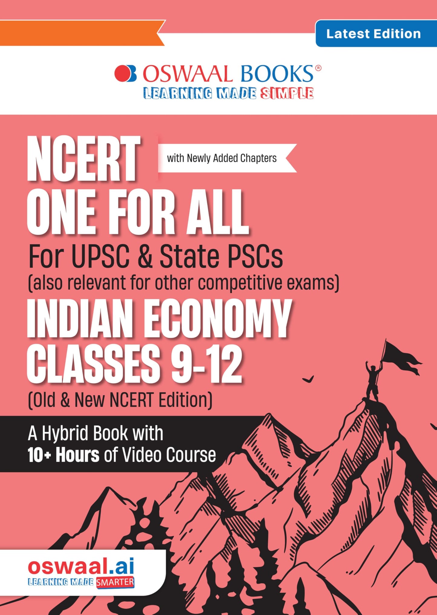 Oswaal NCERT One For All Book for UPSC & State PSCs | Indian Economy Classes 9-12 (Old & New NCERT Edition)