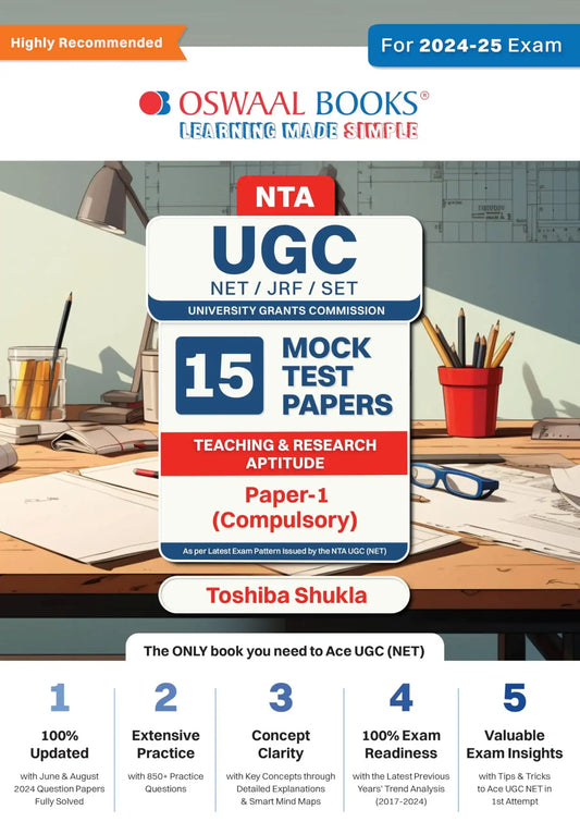Oba Nta Ugc Net/Jrf/Set 15 Yrs Mtp Teachers & Research Aptitude (Paper-1)