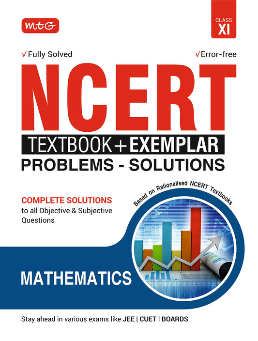MTG NCERT Textbook + Exemplar Problem Solutions Class 11 Mathematics | Complete Solutions to All Objective & Subjective Questions