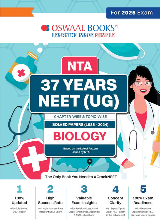 Oba 37 Yrs Neet Ug C/W Solved Biology (2025)