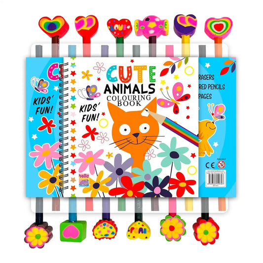 Cute Animals Colouring Book