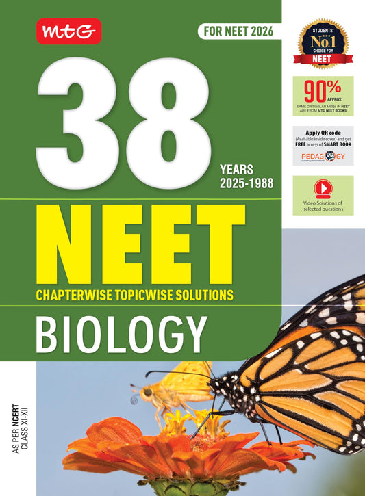 MTG 38 Years NEET Previous Year Solved Question Papers Biology PYQs Ch