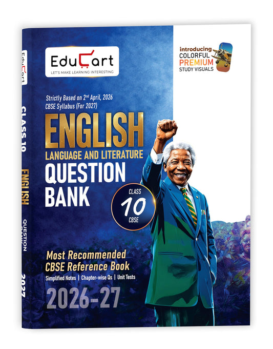 Educart CBSE Class 10 English Question Bank 2026-27