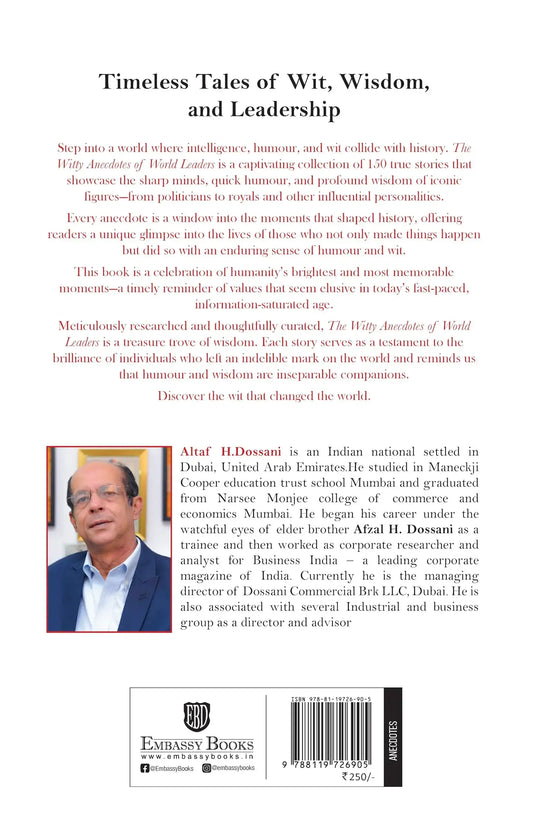 The Witty Anecdotes Of World Leaders: Inspiring Short Stories Capturing The Wisdom And Humour Of Fam