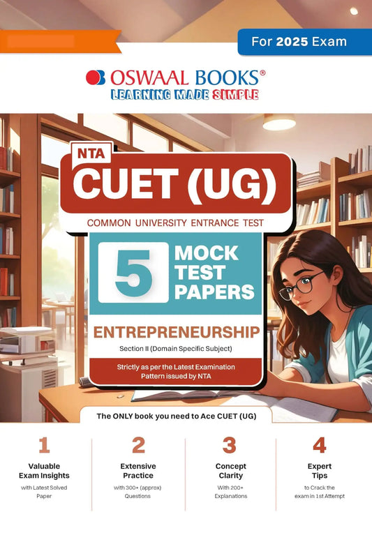Oba Nta Cuet Ug 5 Mock Test Entreprenureship (2025)