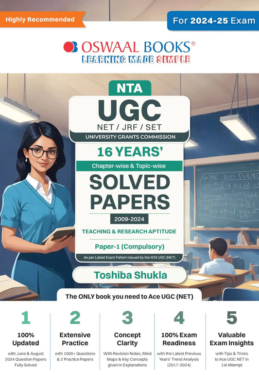 Oba Nta Ugc Net/Jrf/Set 16 Yrs Solved (2009-2024)