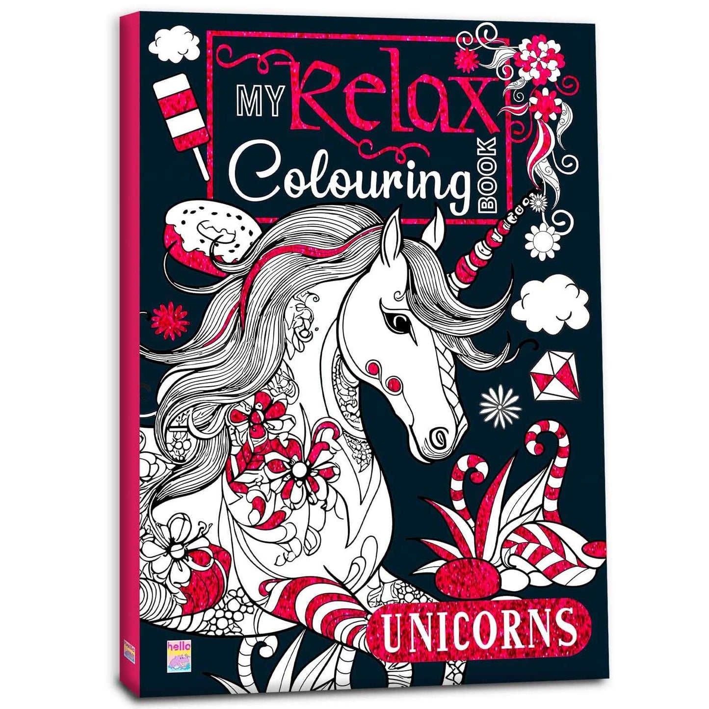 Pink Disney Villains Colouring