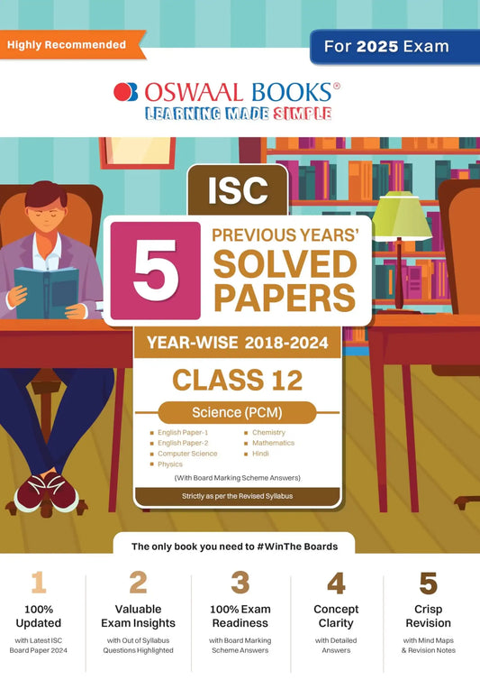 Oba Isc 5 Yrs Solved Science (Pcm) Bk 12 [2025]
