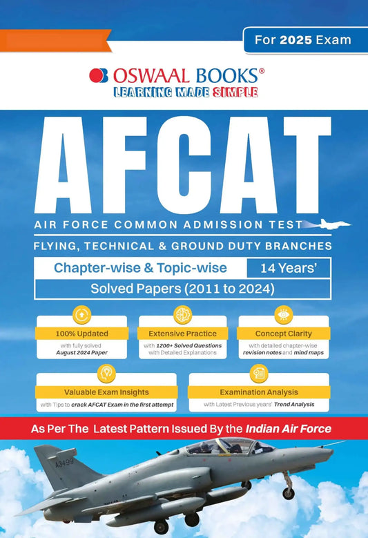 Oba Afcat Chapter-Wise & Topic-Wise 14 Yrs Solved (2025)
