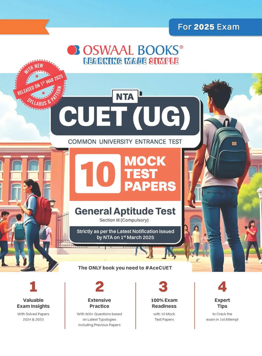 Oba Nta Cuet (Ug) 10 Mtp General Aptitude Sec-Iii