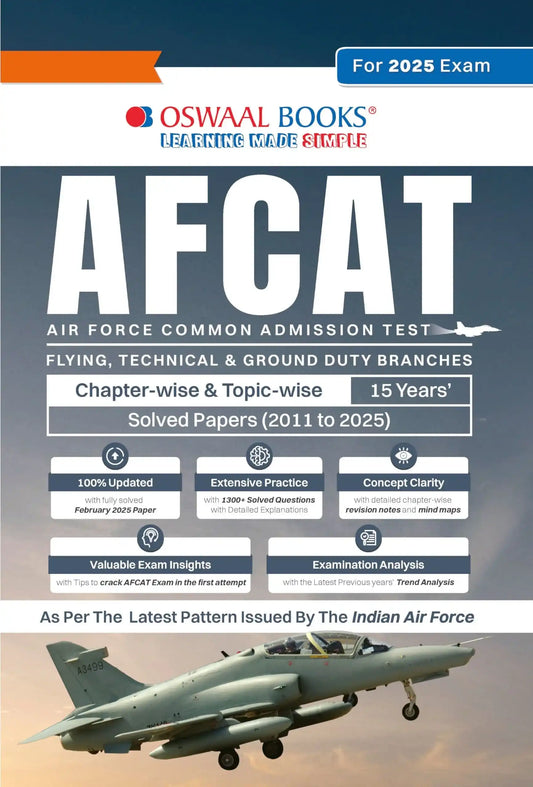 Oba Afcat Chapter-Wise & Topic-Wise 15 Yrs Solved (2025)