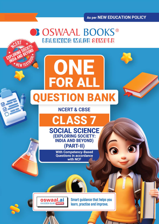 Oswaal CBSE Class-7 One for All Social Science (Exploring Society: India and Beyond) Part-2 For 2026-27 Exam | As Per Latest NCERT & CBSE Syllabus | Chapter-Wise Question Bank & Revision Notes