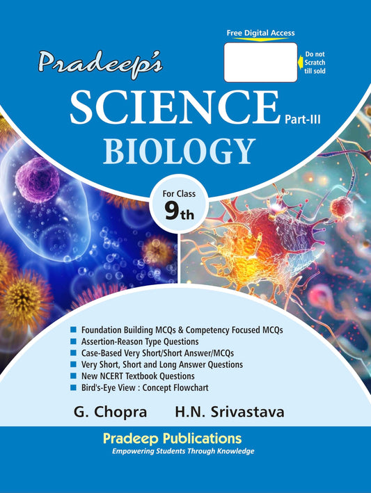 Pradeep's Science Part - III Biology for Class 9 - Examination 2026-27