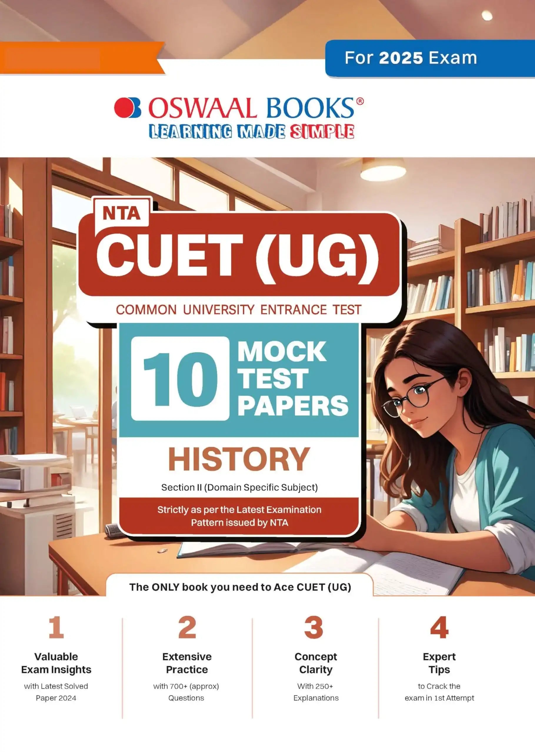 Oba Nta Cuet Ug Mock Test History (2025) | Oswaal Editorial Board