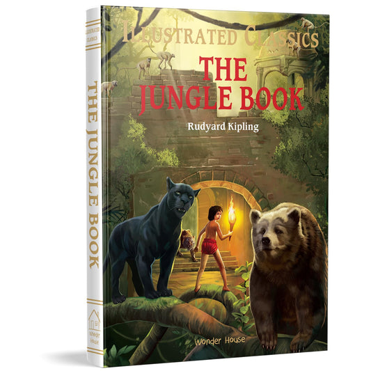 The Jungle Book: Illustrated Abridged Children Classic English Novel With Review Questions (Hardback