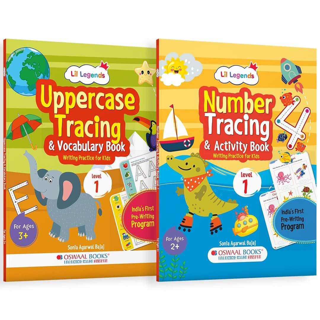 Oba Lil Legends Writing Practice Box For 2 To 5Y/O (Set Of 2)