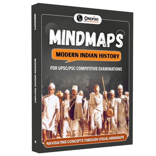 PW UPSC Mindmaps Modern Indian History For UPSC/PSC Competitive Examinations | Navigating Concepts Through Visual Mindmaps [Paperback] PW