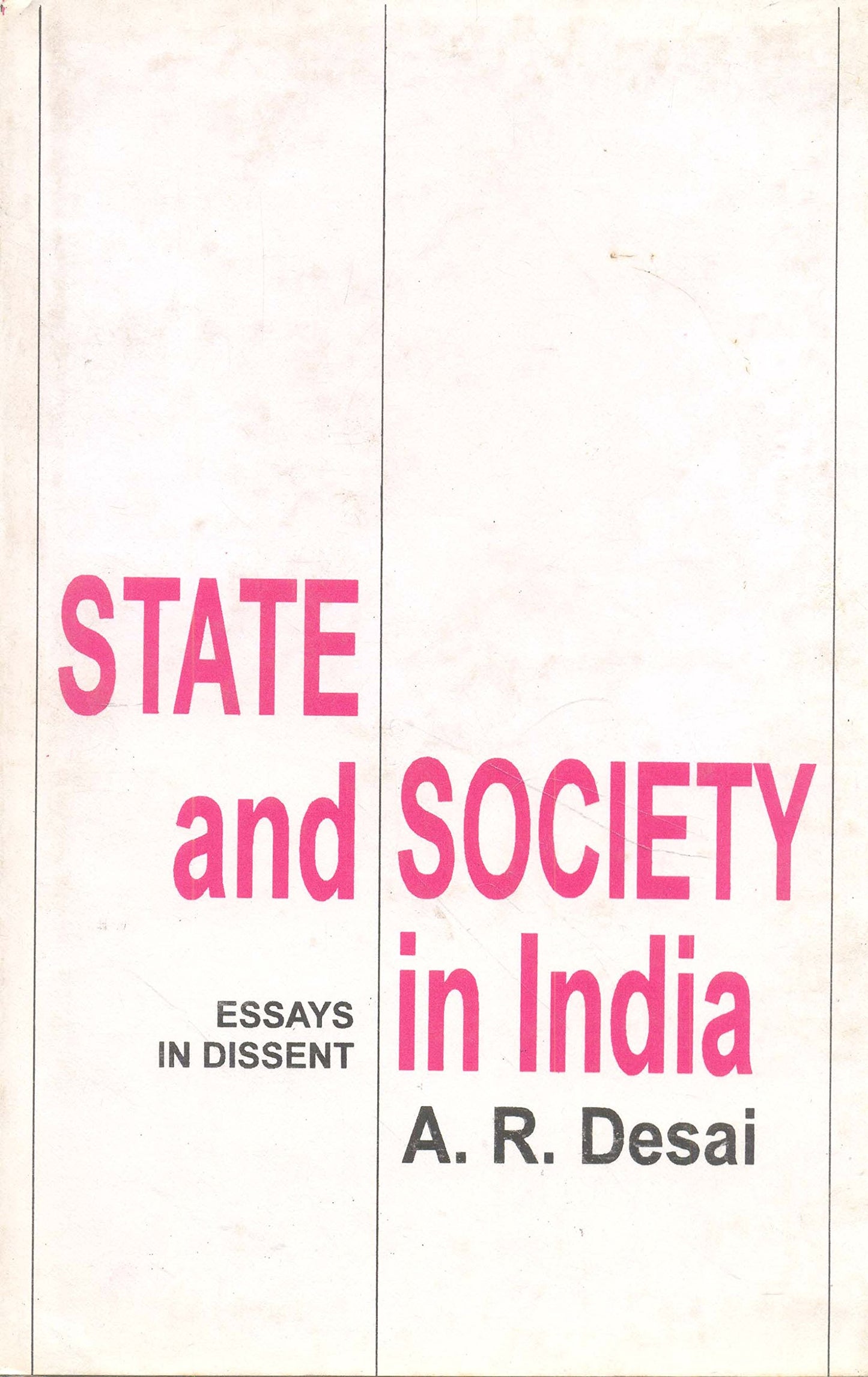 State And Society In India