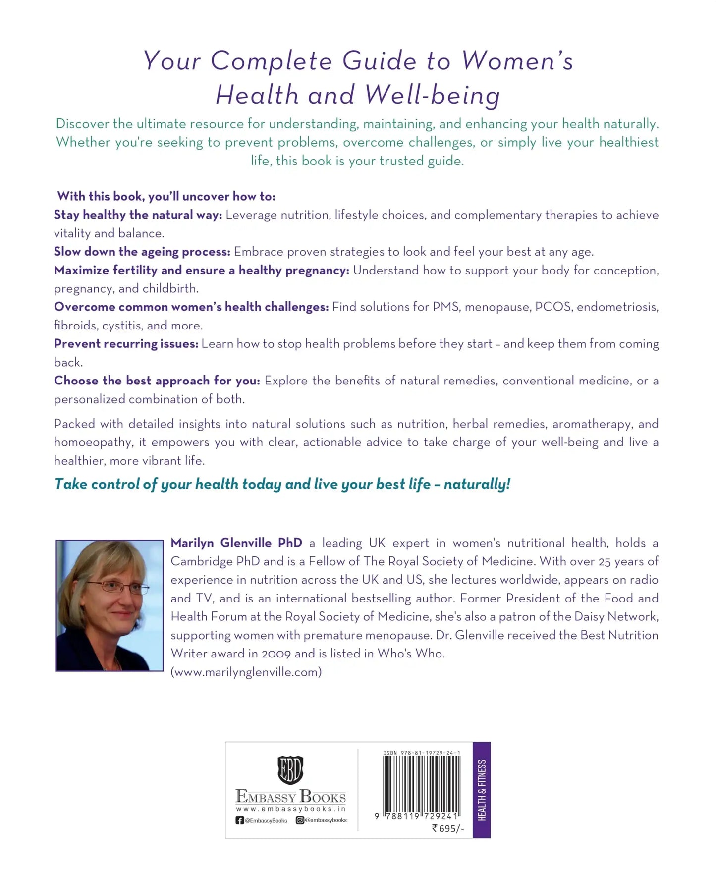 The Natural Health Bible For Women: The Complete  Guide For Women 0F All Ages