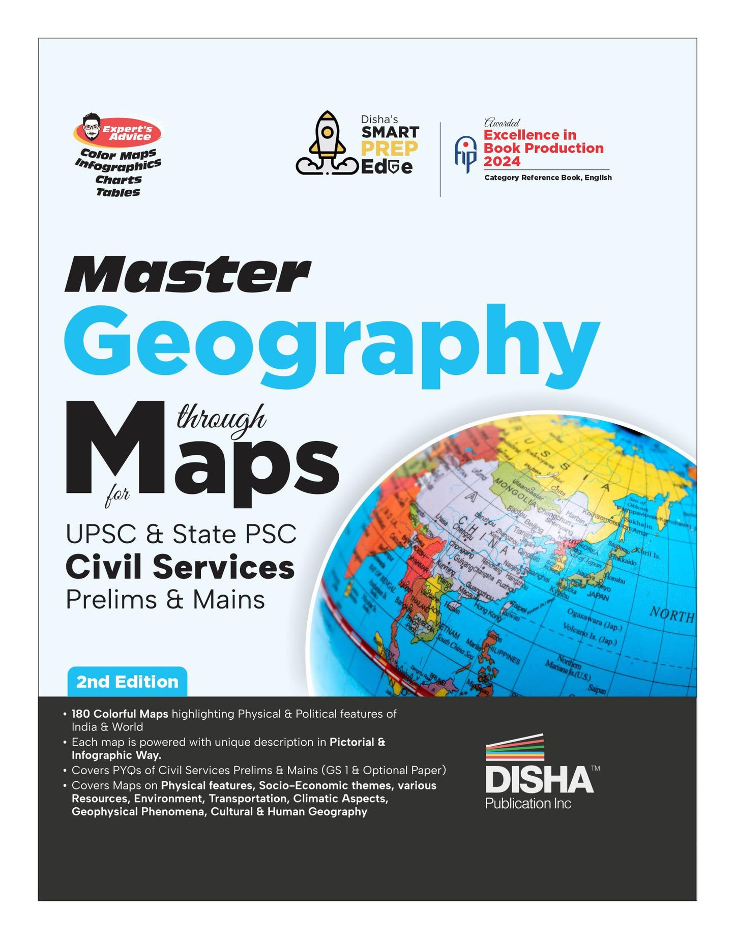 Master Geography through Maps for UPSC & State PSC Civil Services Prelim & Main Exams Hindi Exam | Previous Year Questions PYQs | 105 Maps powered ... Advice, Infographics, Charts & Tables |
